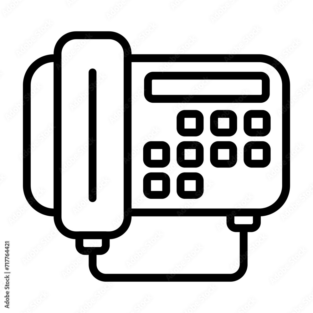 Fax Machine Vector Icon Fax Machine Vector Icon