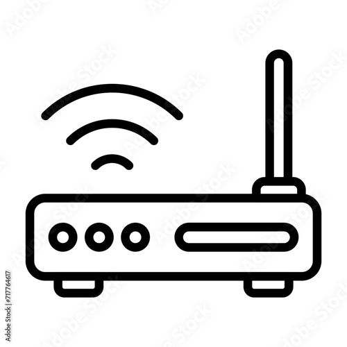  Wi-Fi Router Vector Icon