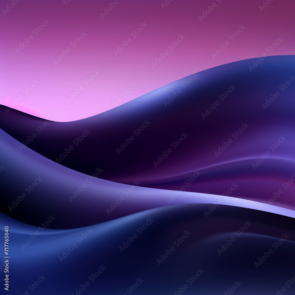 Fototapeta premium Gradient wave light blue purple abstract background