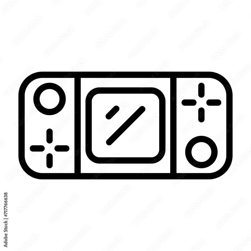 Handheld Game Console Vector Icon Handheld Game Console Vector Icon