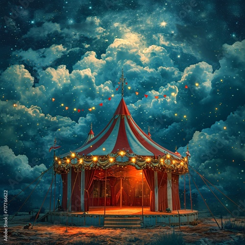 A Circus Tent in the Sky Generative AI
