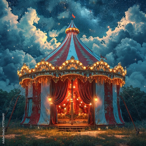 Ring in the New Year with a Circus-Inspired Tent Generative AI