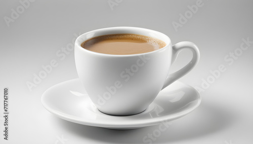 Angled White Coffee Cup: Perfect for Enjoying Your Favorite Brew