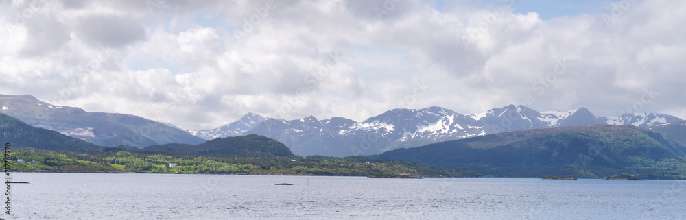 The Atlantic Ocean Road or the Atlantic Road, an 8.3-kilometer long section of County Road 64 that runs through an archipelago in Hustadvika and Averøy The Atlantic Ocean Road or the Atlantic Road, an 8.3-kilometer long section of County Road 64 that runs through an archipelago in Hustadvika and Averøy