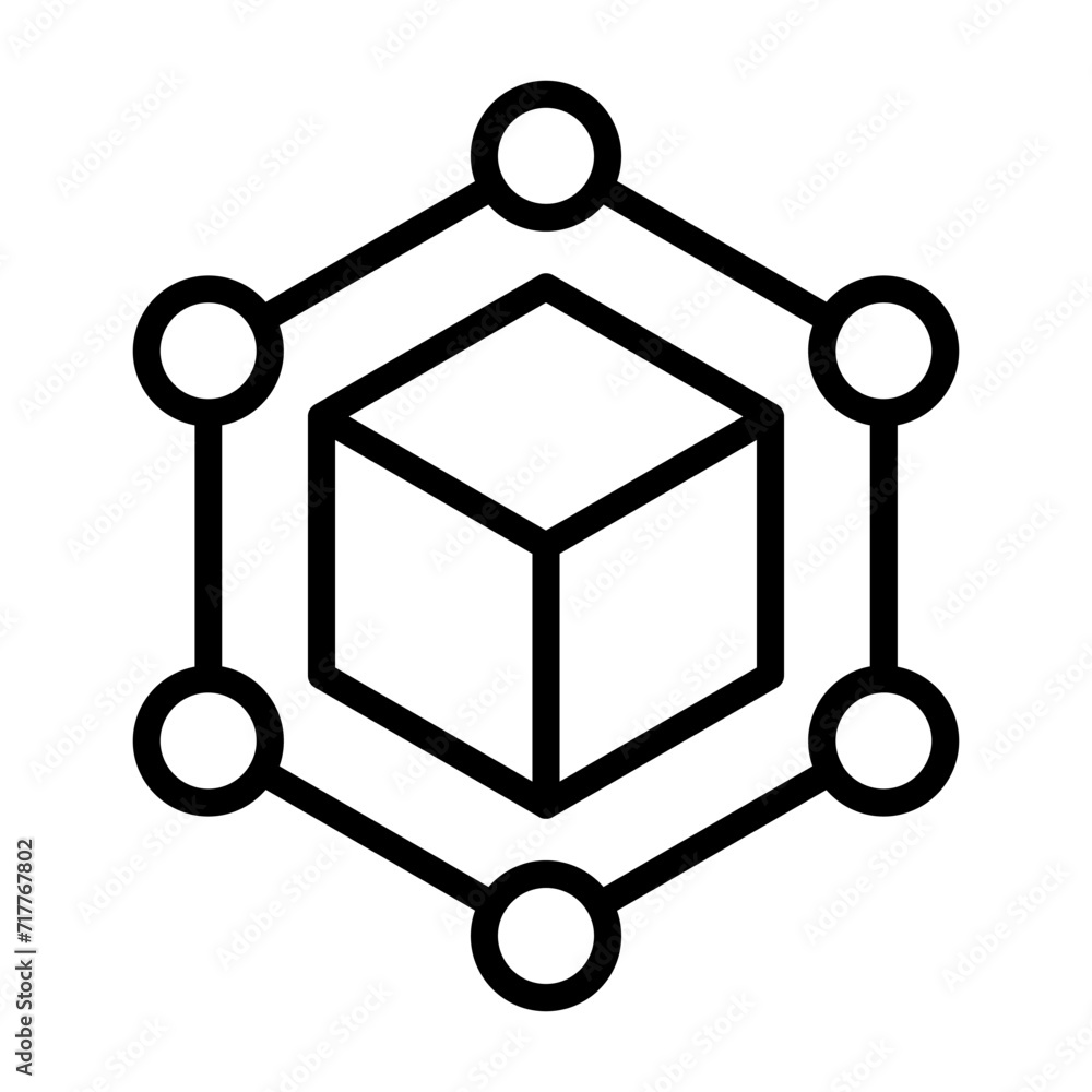 Blockchain Vector Icon Blockchain Vector Icon
