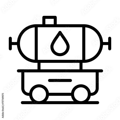 Tanker Truck Vector Icon