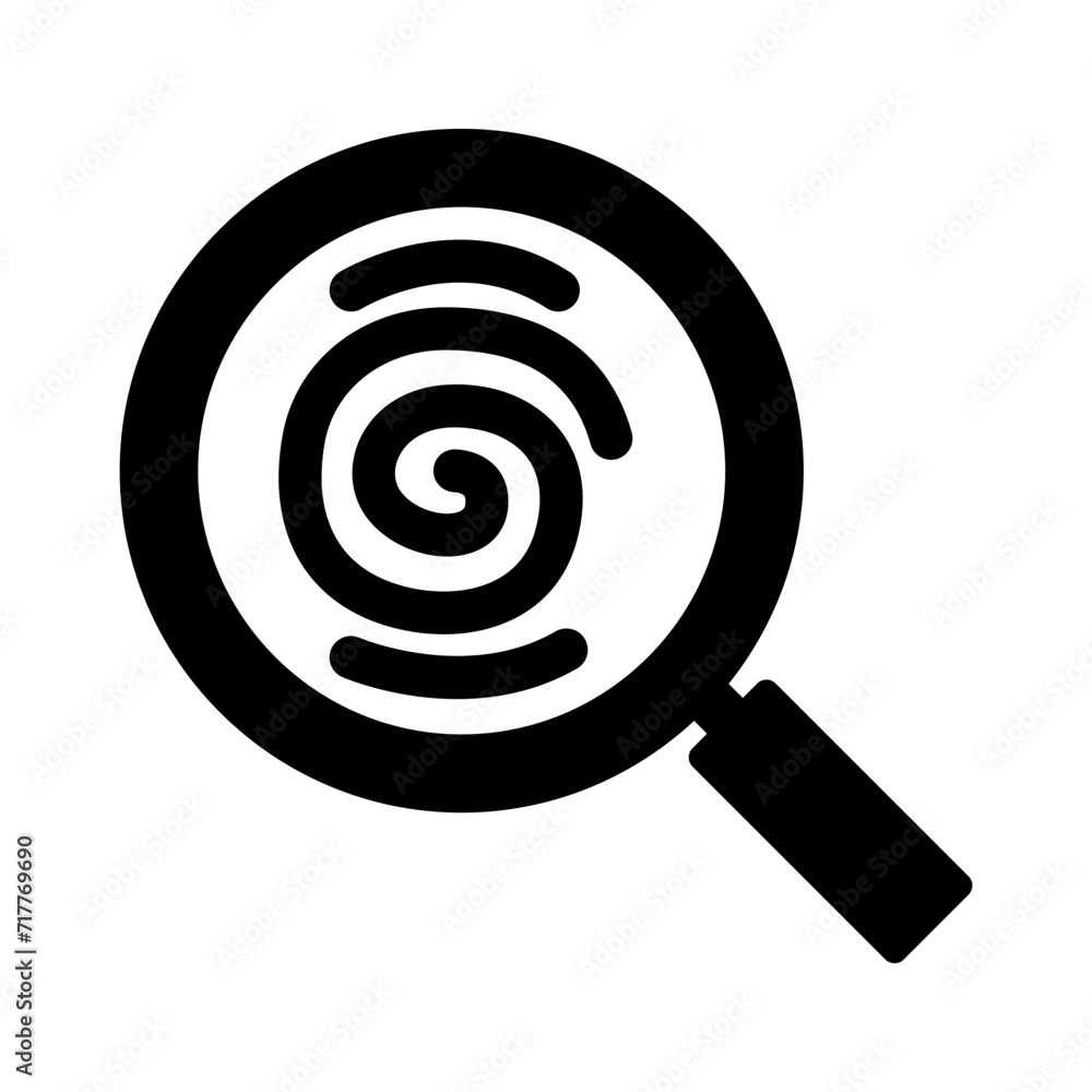 Fingerprint scanning icon Fingerprint scanning icon