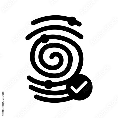 Fingerprint scanning icon