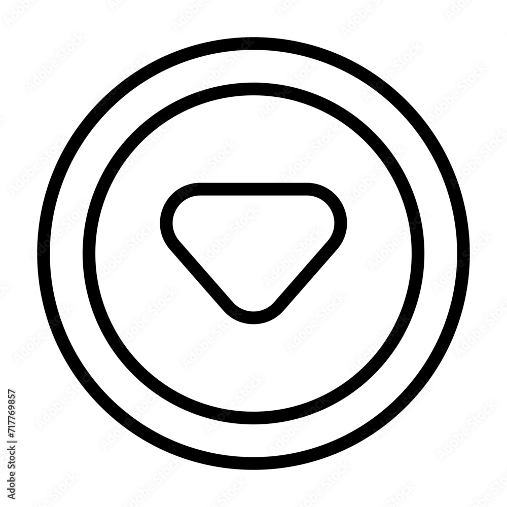 Caret Down Vector Icon Caret Down Vector Icon