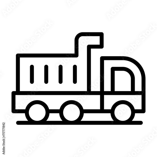 Dump Truck Vector Icon