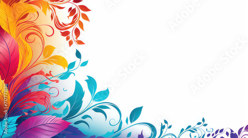 abstract background with flowers