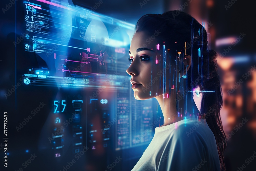 A screen that artificial intelligence technology data network connection different. A screen that artificial intelligence technology data network connection different.