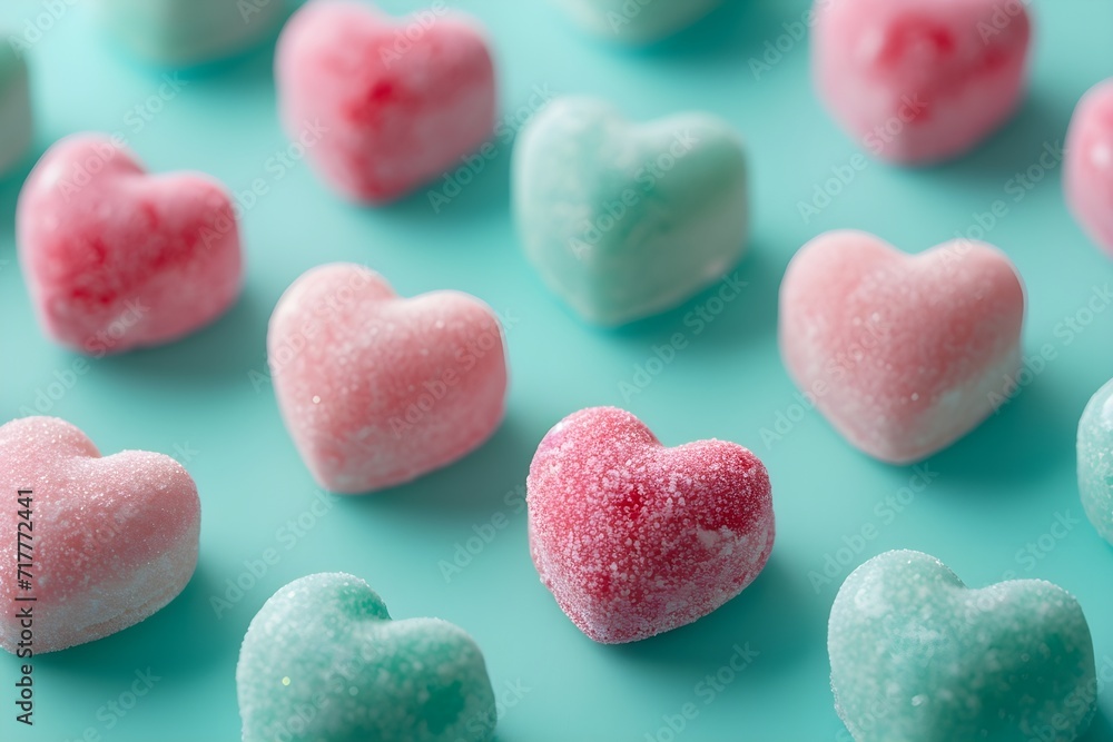 Hearts pastel background Hearts pastel background