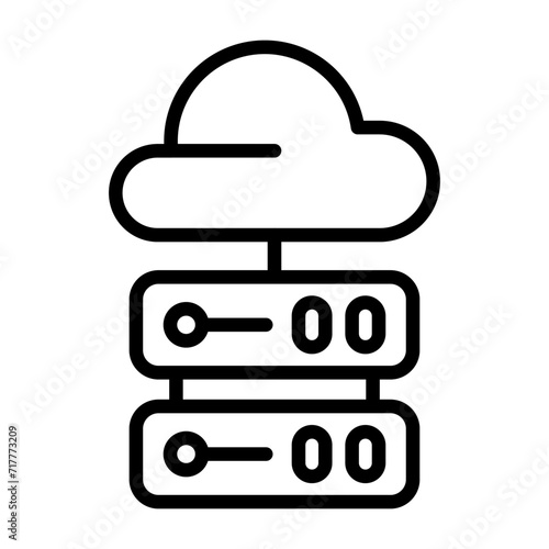 Cloud Computing Vector Icon
