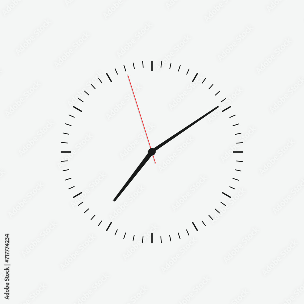 Wall clock vector icon. Classic black and white circle wall clock flat style symbol. Simple icon for graphic, web, ui ux, mobile design Wall clock vector icon. Classic black and white circle wall clock flat style symbol. Simple icon for graphic, web, ui ux, mobile design