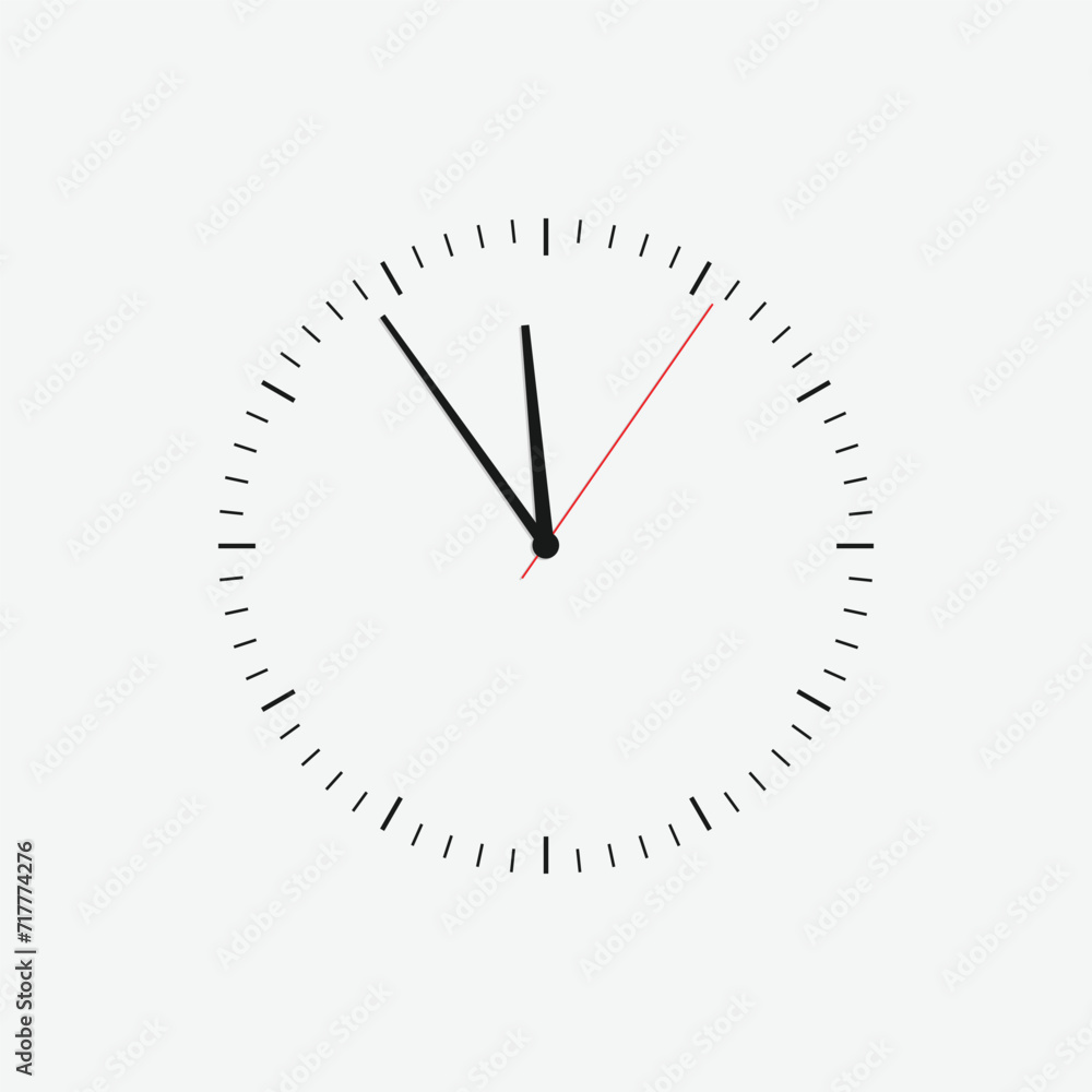 Wall clock vector icon. Classic black and white circle wall clock flat style symbol. Simple icon for graphic, web, ui ux, mobile design Wall clock vector icon. Classic black and white circle wall clock flat style symbol. Simple icon for graphic, web, ui ux, mobile design