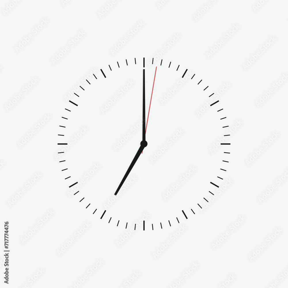 Wall clock vector icon. Classic black and white circle wall clock flat style symbol. Simple icon for graphic, web, ui ux, mobile design Wall clock vector icon. Classic black and white circle wall clock flat style symbol. Simple icon for graphic, web, ui ux, mobile design