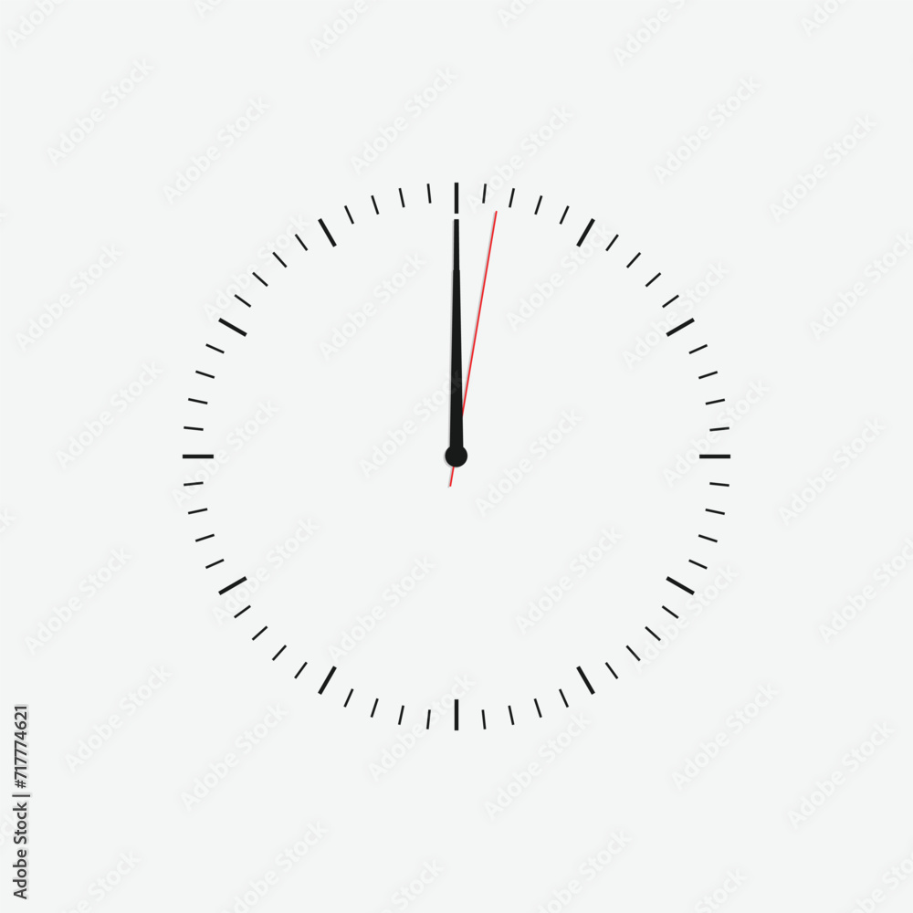 Wall clock vector icon. Classic black and white circle wall clock flat style symbol. Simple icon for graphic, web, ui ux, mobile design Wall clock vector icon. Classic black and white circle wall clock flat style symbol. Simple icon for graphic, web, ui ux, mobile design