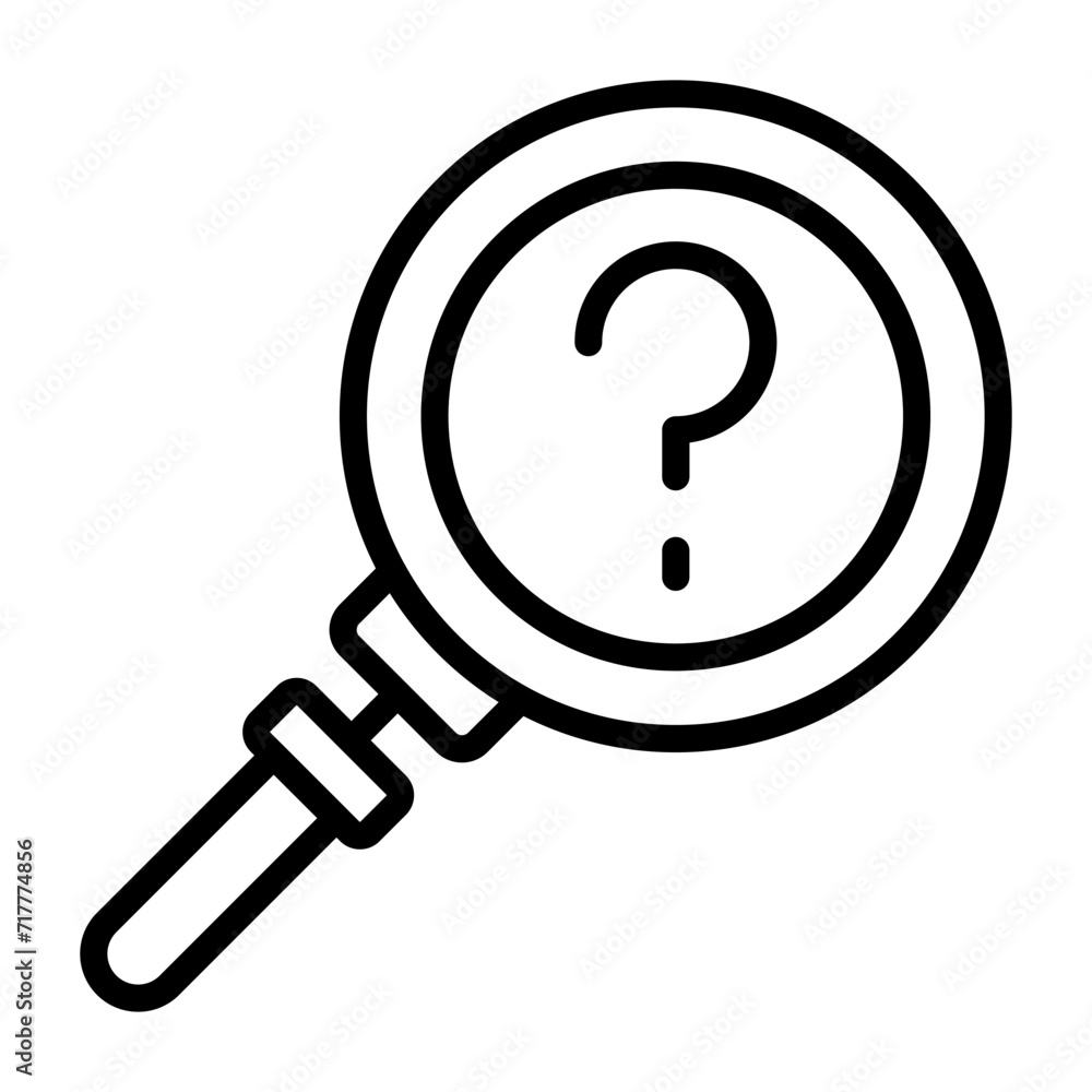 Interrogation Vector Icon Interrogation Vector Icon