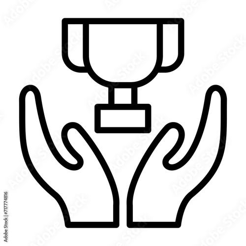Triumphant Vector Icon