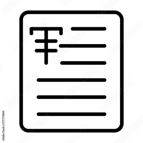 Document Strikethrough Vector Icon