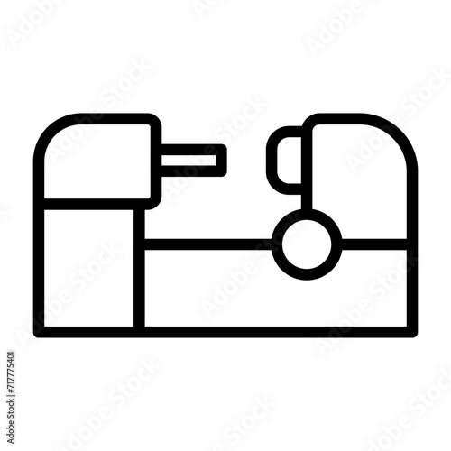 Lathe Vector Icon