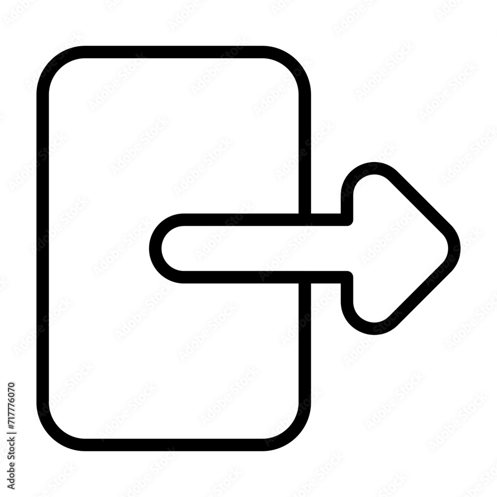 Exit Vector Icon Exit Vector Icon