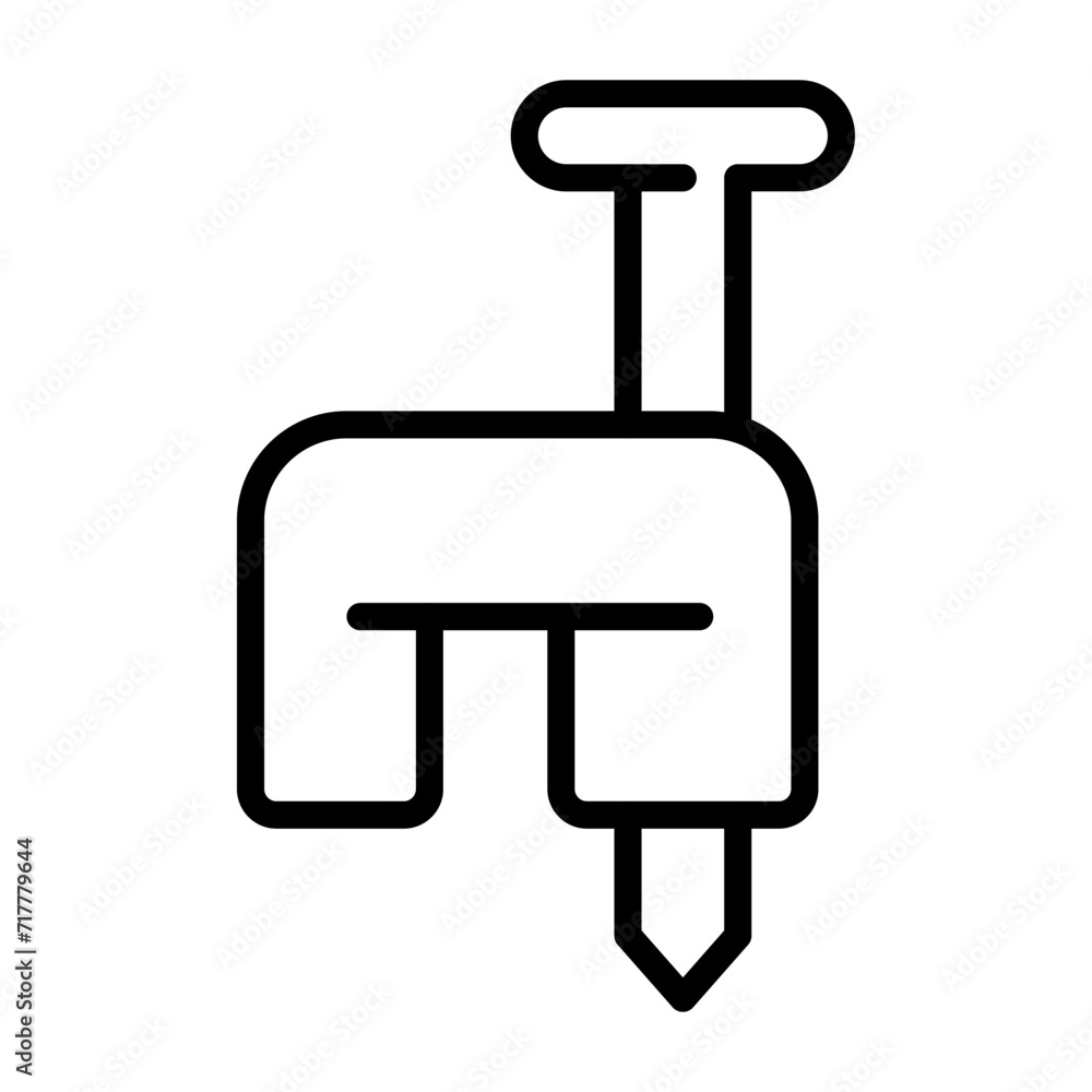 Cable Staples Vector Icon Cable Staples Vector Icon