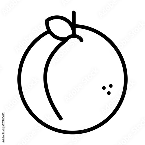 Peach Vector Icon
