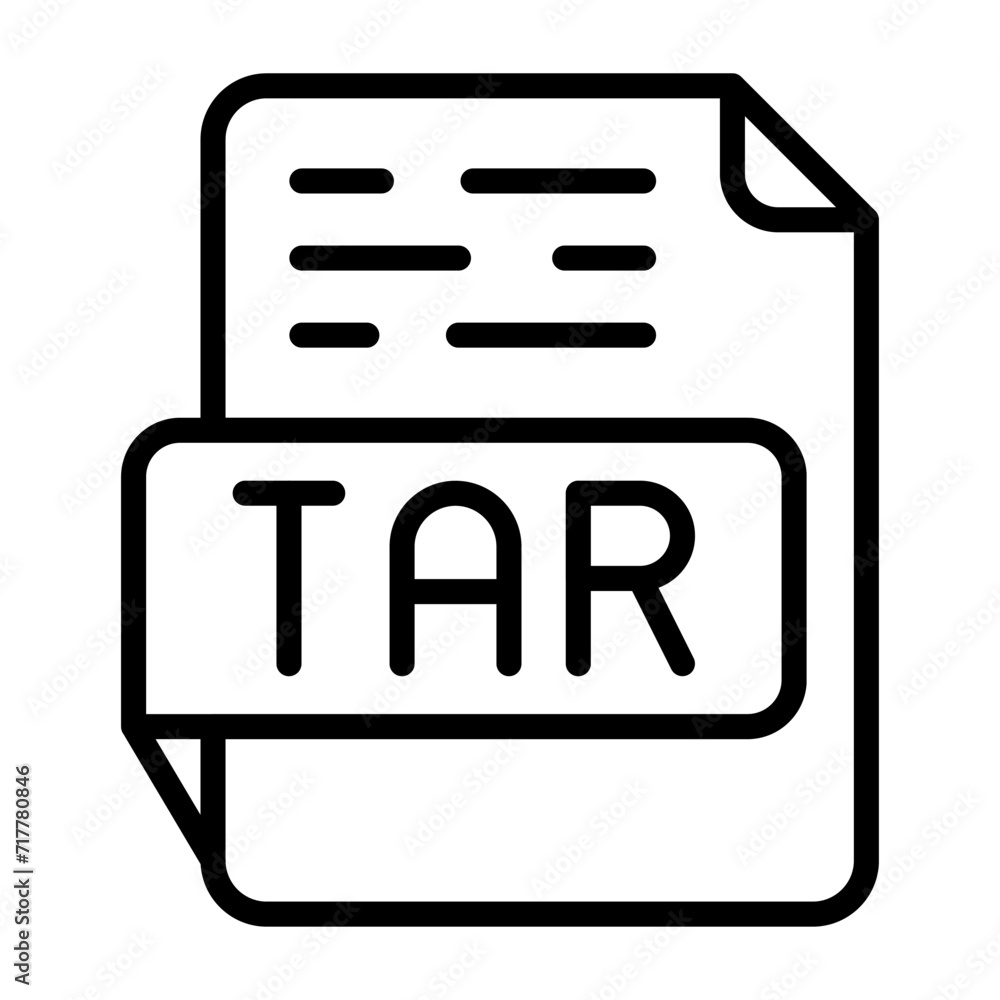 TAR Vector Icon TAR Vector Icon