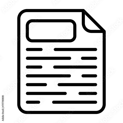Page Facing Up Vector Icon