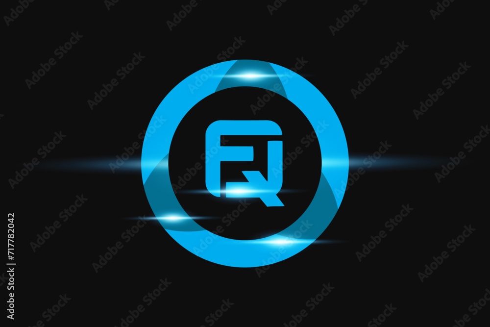 FQ Blue logo Design. Vector logo design for business. FQ Blue logo Design. Vector logo design for business.