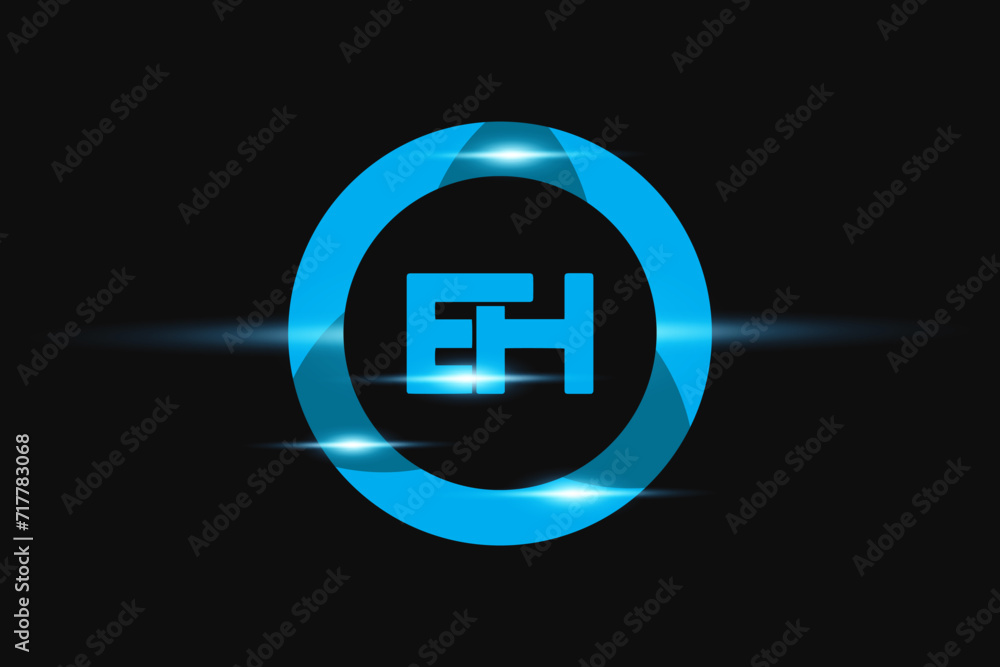 HH Blue logo Design. Vector logo design for business. HH Blue logo Design. Vector logo design for business.