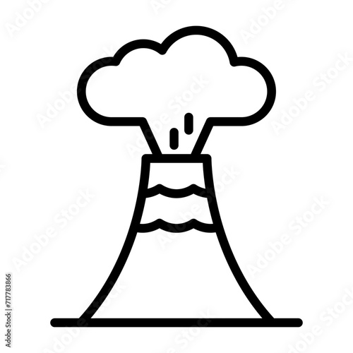 Volcano Vector Icon