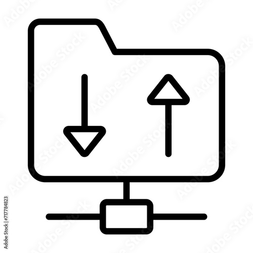 FTP Hosting Vector Icon