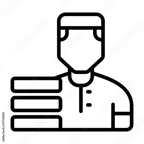 Delivery Man Vector Icon