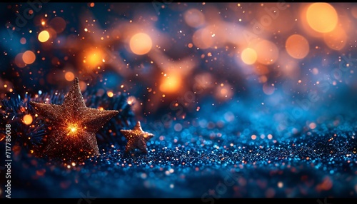 Starry Night: A Sparkling December Night Generative AI