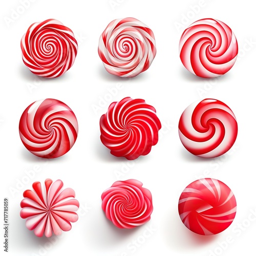 Various sizes of lollipops. generative AI