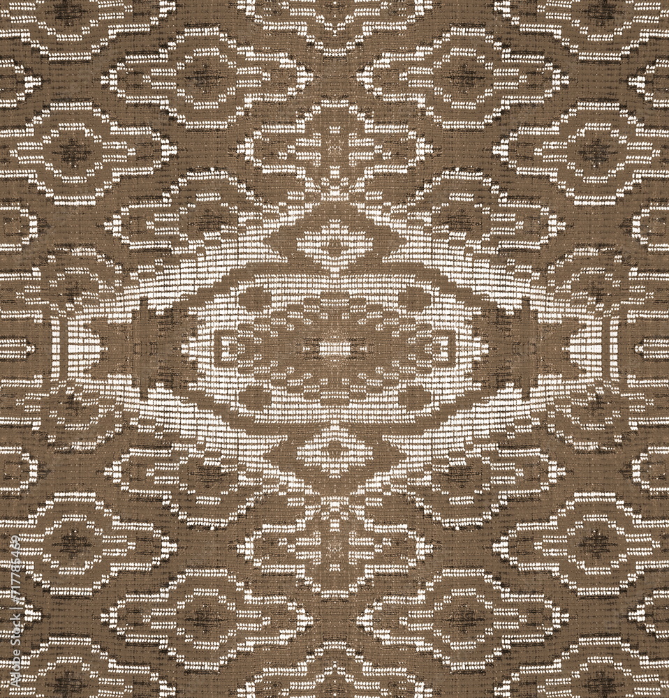 Attractive Vintage Carpet Wallpaper Pattern. Oldfashion Ornament. Retro Photo