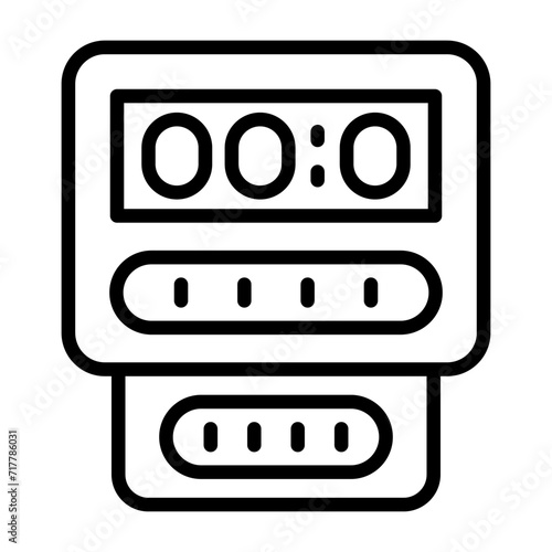 Electric Meter Vector Icon