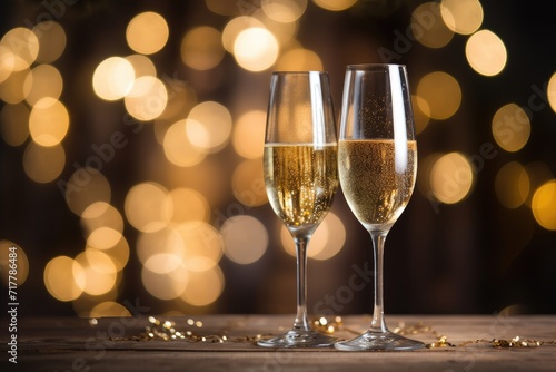 Sparkling Wine Delight: Incorporate wine glasses.