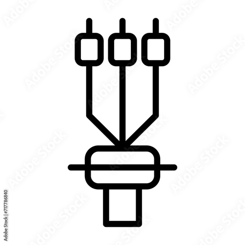 Cable Termination Sleeve Vector Icon