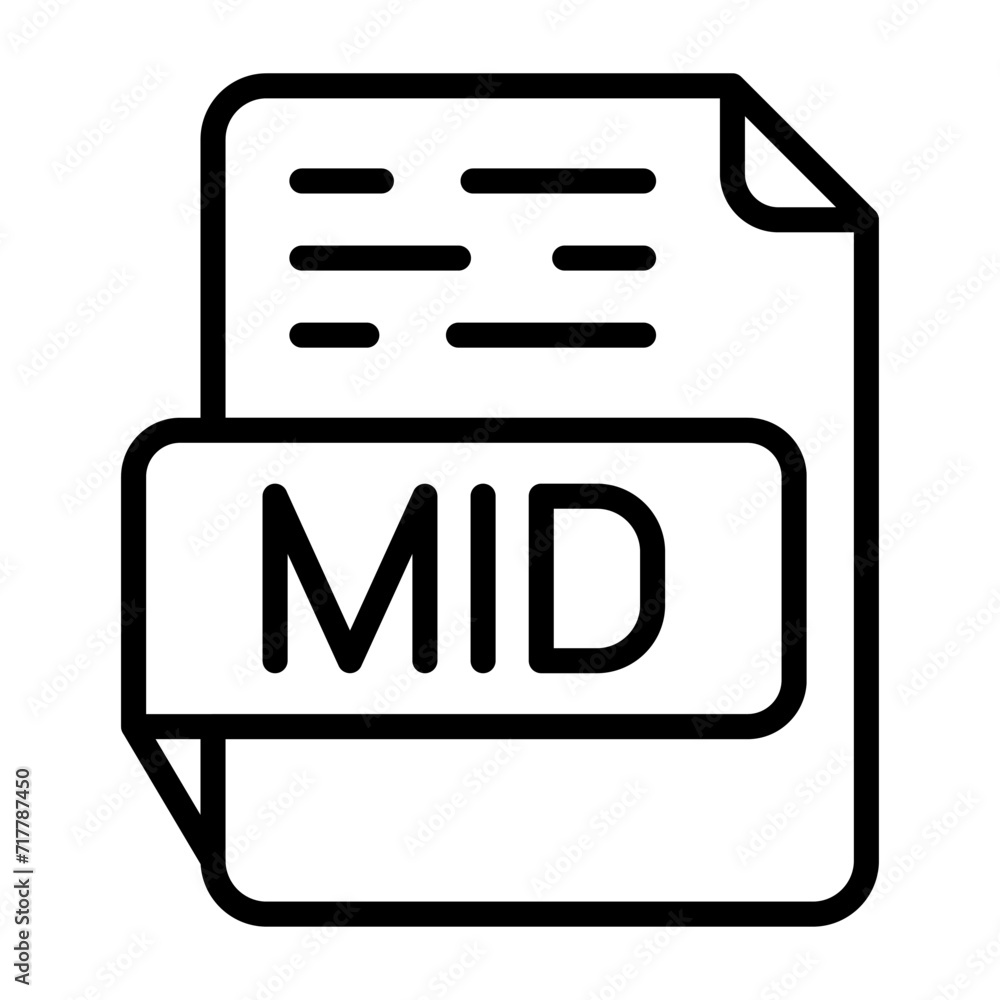 MID Vector Icon MID Vector Icon