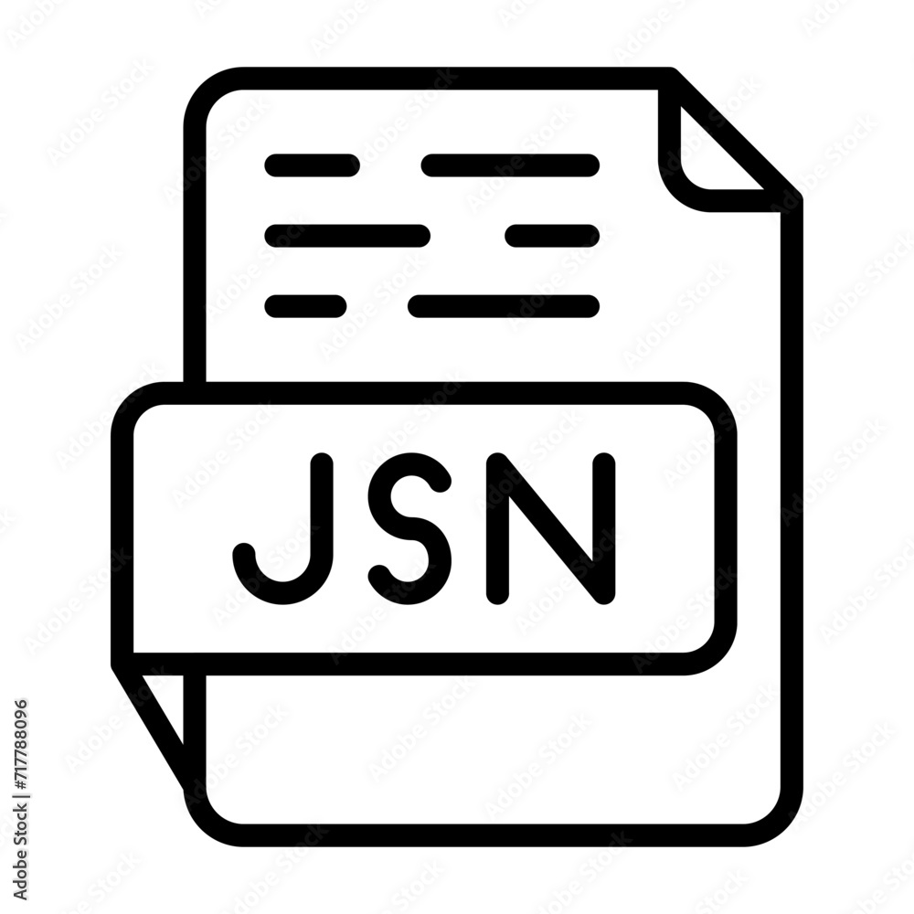 JSON Vector Icon JSON Vector Icon
