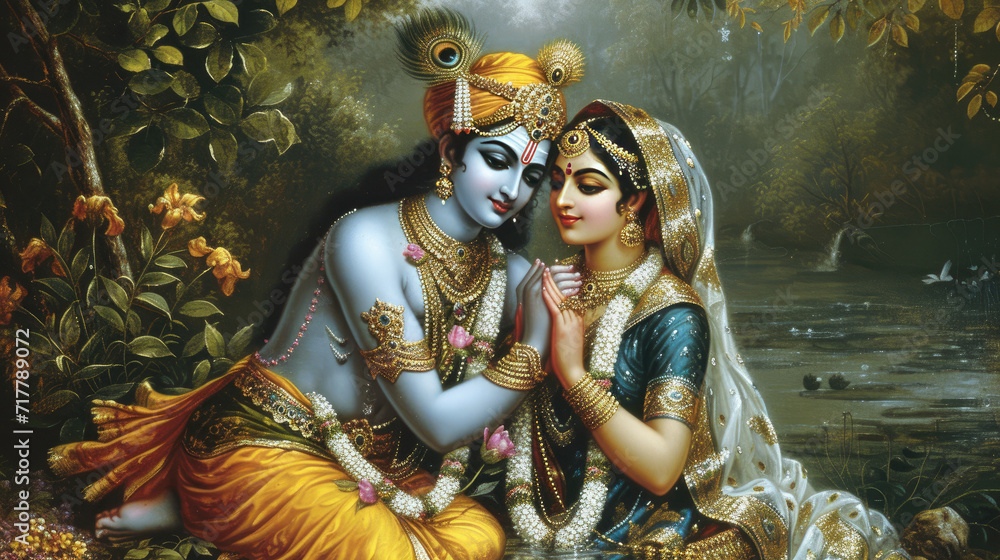 Obraz premium Ram and sita creative concept