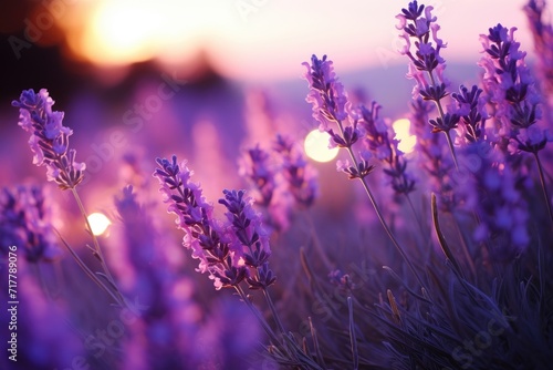Lavender Twilight: Combine the soothing colors of lavender. photo