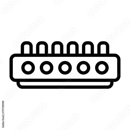 Cable Termination Block Vector Icon