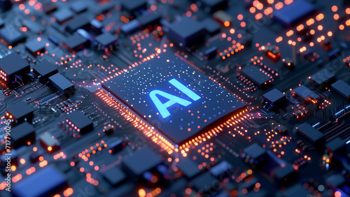 AI Ascendant: A Holographic Vision on a Sophisticated Chip photo