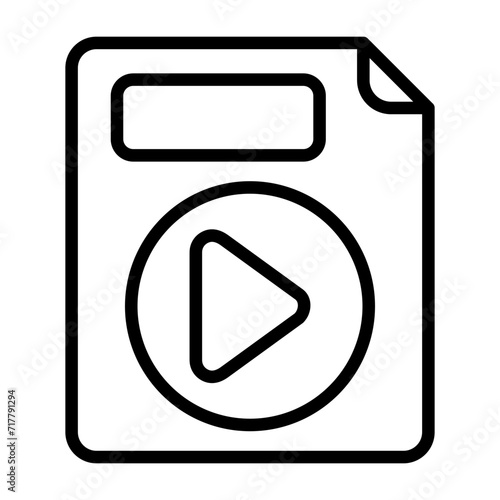 Video File Vector Icon