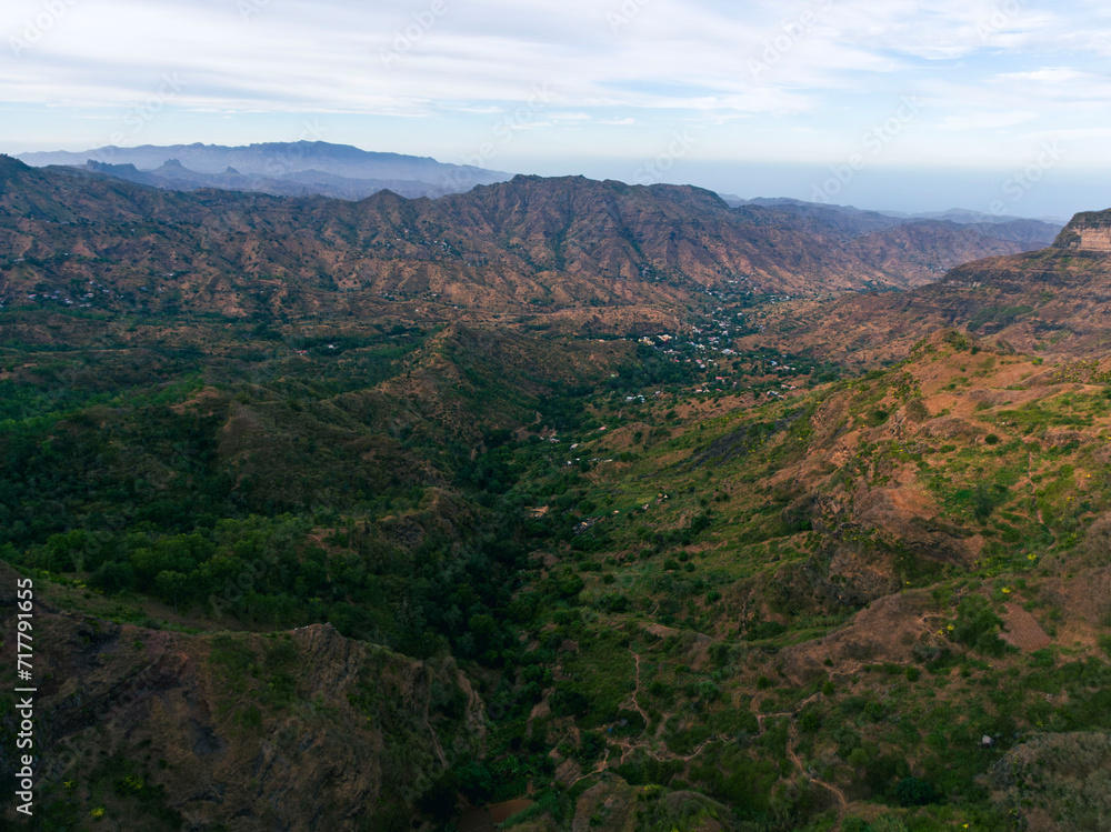 Rui Vaz in Santiago Cape Verde Islands, view from the top of the mountain Rui Vaz in Santiago Cape Verde Islands, view from the top of the mountain